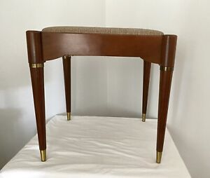 Vintage Mid Century Modern Singer Sewing Stool Seat Chair with Storage