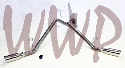 Sistema de exaustão CatBack lateral dividido duplo aço inoxidável 09-19 Dodge Ram 1500 5.7L - Imagem 1 de 3