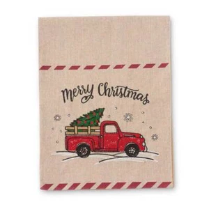 Vintage Red Truck 72 Inch Table Runner by K and K Interiors - Picture 1 of 1
