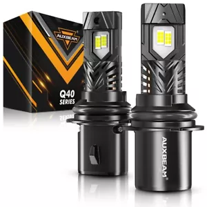 AUXBEAM 9004 HB1 LED Headlight Bulb Dual High Low Beam Super Bright 120W 30000LM - Picture 1 of 12