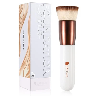 BESUCHE DEN DUCARE-STORE Foundation Brush Make Up Pinsel Flat Top Kabuki Brush, Synthetic Professional