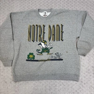 Vintage Notre Dame Fighting Irish Crewneck Jostens Made USA Flaws Mens  Size XL - Picture 1 of 8