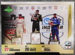 2025 Parkside Indycar Podium Base Card Herta Kirkwood Dixon #115 - Bild 1 von 2