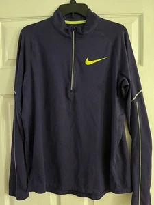 Nike pro elite pullover running track shirt mens medium purple - Picture 1 of 4