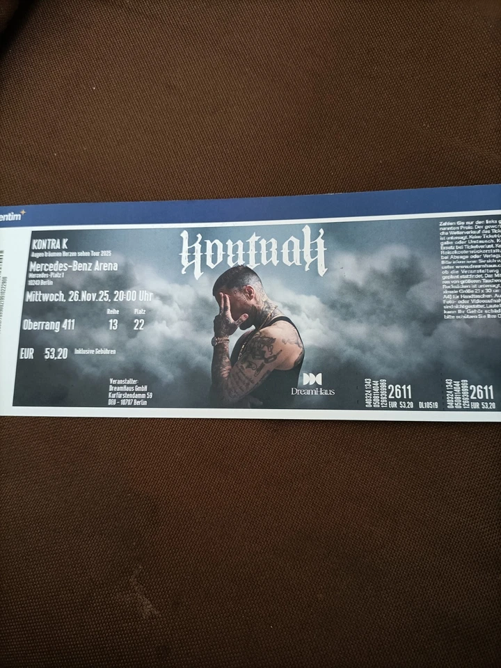 kontra k ticket für den 26.11.2025 Berlin  - Bild 1 von 1
