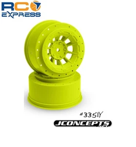 JConcepts Hazard Slash Rear/4X4 Wheels Yellow (2) JCO3351Y - Picture 1 of 1