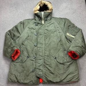 N 3B Jacket Adult X Large Green Army Extreme Cold Parka Snorkel Outdoor Mens* - Picture 1 of 10