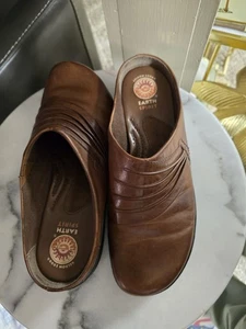 Earth Spirit Damenschuhe 8 Eliot 2576929 flache Slipper braun Leder bequem - Bild 1 von 7