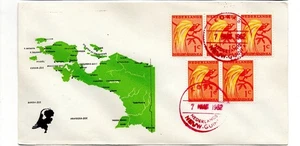 Netherlands New Guinea cover map New Guinea postmark KOKAS - A030 - Picture 1 of 2