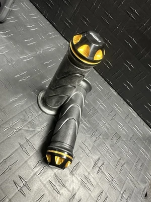 Motorcycle Gy6 7/8 Handlebar Grips Handle Cover Rubber Nonslip Chuma Tank Gold - Image 1 of 4
