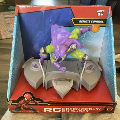 Toy RC Marvel Spider-ManGREEN GOBLIN On Glider Play Car Remote - Image 1 of 4