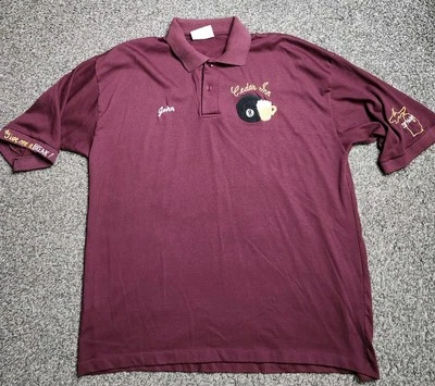 Vintage 80s Pool Billards Polo Shirt Chain Stitched Size XL Good Condition - Image 1 of 4