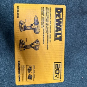 DeWalt DCK240C2 20V MAX Cordless Drill/Impact 2 Tool Combo Kit - Picture 1 of 4