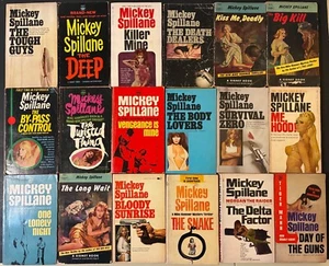 Eighteen (18) MICKEY SPILLANE VINTAGE PULP PAPERBACKS ~ Many First Printings - Picture 1 of 6