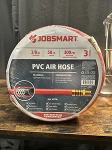 Jobsmart 3/8”x50’ Rubber Air Hose 300 Psi Max 3 Pack - Picture 1 of 2
