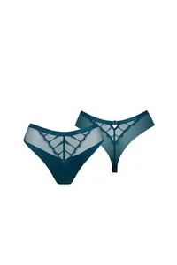 LISCA 012363 LOVELACE Brasilslip mit Spitze 36, 44 blue emerald BE - Picture 1 of 4