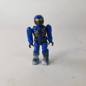 UNSC Marine (Blue, Snow) - Mega Construx Halo Micro Figure (2012) LOOSE Spartan - Picture 1 of 5
