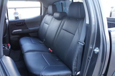 FUNDAS DE ASIENTO TRASERO DE CUERO PARA TOYOTA TACOMA 2009-15 IGGEE S. AJUSTE PERSONALIZADO 13 COLORES Foto 1 de 4