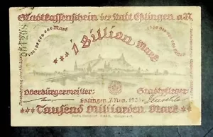 Billete de 1.000.000.000.000.000/1 billón de marcos de Alemania 1923 - Imagen 1 de 2