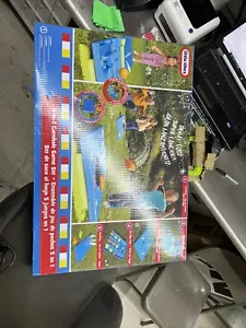 Little Tikes 5-in-1 Cornhole Game Set Indoor Outdoor Toy w Bowling, Tic Tac Toe - Picture 1 of 7