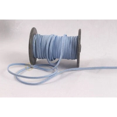 Paquete de 100 metros azul cielo Rusia trenza 4 mm ancho cordón soutache borde de costura Foto 1 de 4