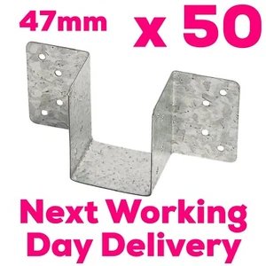 Mini Joist Hangers 47mm - Pack 50 - NEXT DAY DELIVERY - Picture 1 of 1
