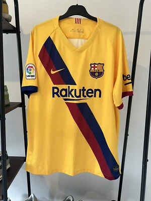 Nike FC Barcelona Away shirt XL Yellow 2019 / 2020 Barca Jersey Football Top VGC - Image 1 of 4