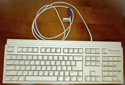 Vintage Packard Bell 5131 Computer Keyboard Tested Working - Image 1 of 4
