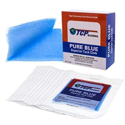 - Pure Blue Superior Tack Cloths - Tack Rags Box of 12 - Automotive Car Paint... Foto 1 de 4
