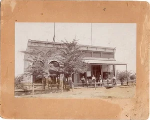 1885 LOGAN KANSAS BANK JACOB WILTROUT LEWIS DOUGHERTY STORE PHOTO BUSINESS VIEW - Picture 1 of 4