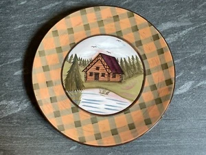  Zrike Company Vintage Cabin Danna Cullen Design 9" Salad Plate **Rare** - Picture 1 of 5