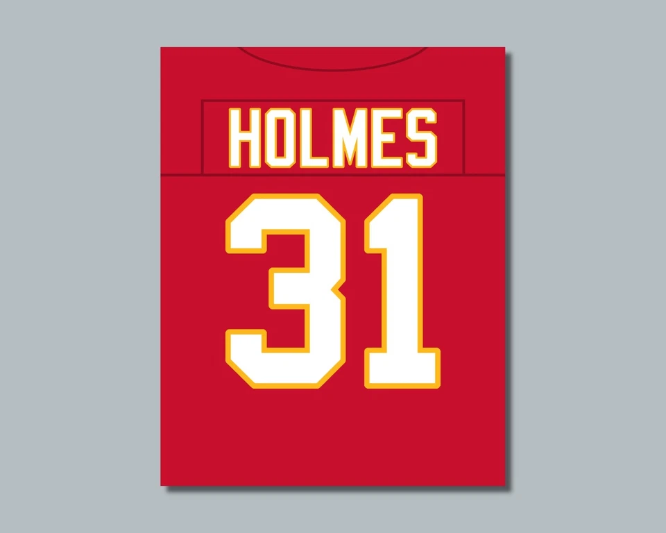 Fotografía del sacerdote Holmes Kansas City Chiefs RB / 8x10 11x14 o 16x20 (jz r) Foto 1 de 4