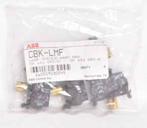 4 COUNT ABB CBK-LMF Lamp Module AC 240V Max 2 Watts - Picture 1 of 2