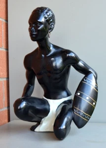 Salvatore Melani (1902-1934) Scultura Orientalista Originale Firmata Numerata AR - Foto 1 di 7