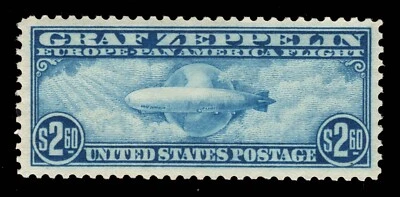 MOMEN: US #C15 GRAF ZEPPELIN MINT OG NH PSE GRADED CERT VF/XF-85 LOT #94345 - Image 1 of 3