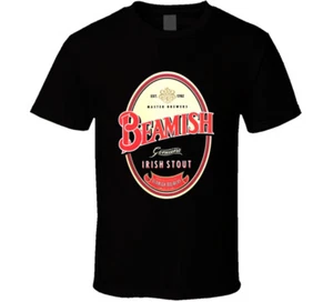 Beamish Genuine Irish Stout Brewery Master Brewers Brand Logo T Shirt - Picture 1 of 2