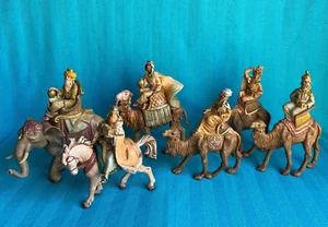 Fontanini Nativity 3 KINGS 3 Wise Men ELEPHANT HORSE CAMEL ITALY Set 6 ❤️blt39j3 - Picture 1 of 18