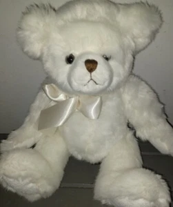 THE BEARINGTON COLLECTION ASPEN WHITE BEAR STUFFED PLUSH VERY SOFT 15" - Picture 1 of 6