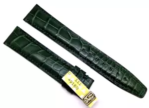 Correa de reloj IWC Original XL 20 mm en verde cocodrilo real para hebilla /103 - Imagen 1 de 3
