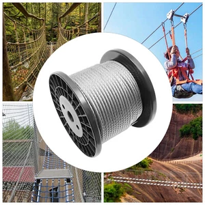 1/4 Inch Stainless Steel Wire Rope Cable Deck Railing Cable Rope 45.72m/150ft - Picture 1 of 17