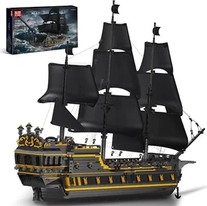 Mould King 13186 Pirates of the Caribbean Large Black Pearl Model Ship Kit NEW - Picture 1 of 10