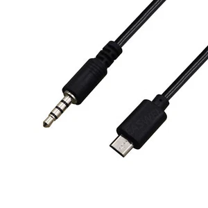 Micro-USB 5Pin Male to 3.5mm Male Stereo Audio Car AUX Output Cable Adapters - Picture 1 of 2