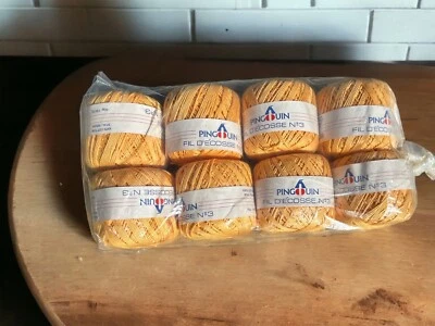 Pingouin Fil D'Ecosse Nº 3 Color #20 100% Algodón 50g 87m/95 Yardas Hecho en Brasil Foto 1 de 4