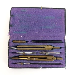 Antique Technical Drafting Compass Kit MURILLO 1930s Hungary Europe - Picture 1 of 7
