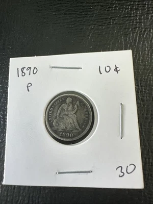 1890 10C Liberty Seated Dime - Image 1 of 3