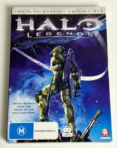 Halo Legends (DVD, 2010) R2 & R4 - 2 Disc Special Edition with Slipcase - Picture 1 of 7