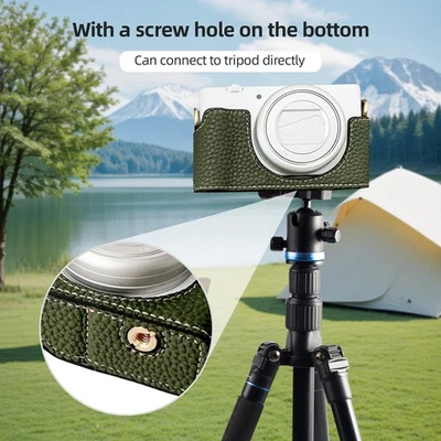 Tragbare Kamera-Schutzhülle Retro-Design Für ZV-1F/ZV-1M2 Grün 3I3J - Bild 1 von 4