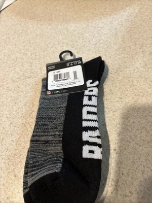 Official Logo Raiders Unisex Sock Men 9-13, Women 10-12 - Image 1 of 4