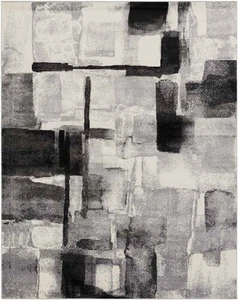 Arras Modern Black Area Rug - Picture 1 of 10