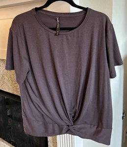 Maglione Lukka Lux Activewear Dimagrante Nodo Orlo Prugna XL - Foto 1 di 5
